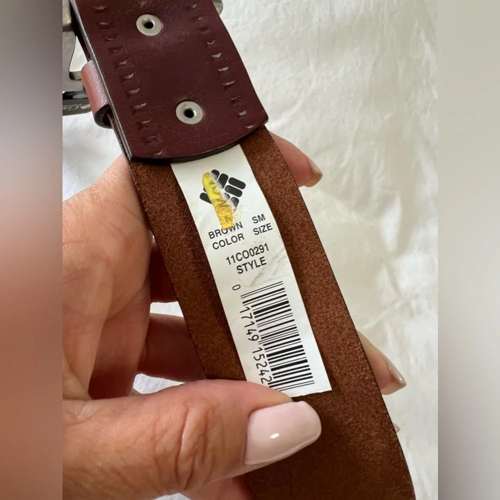 Columbia | Men's Size Small (30-32) | Brown Leather Belt
